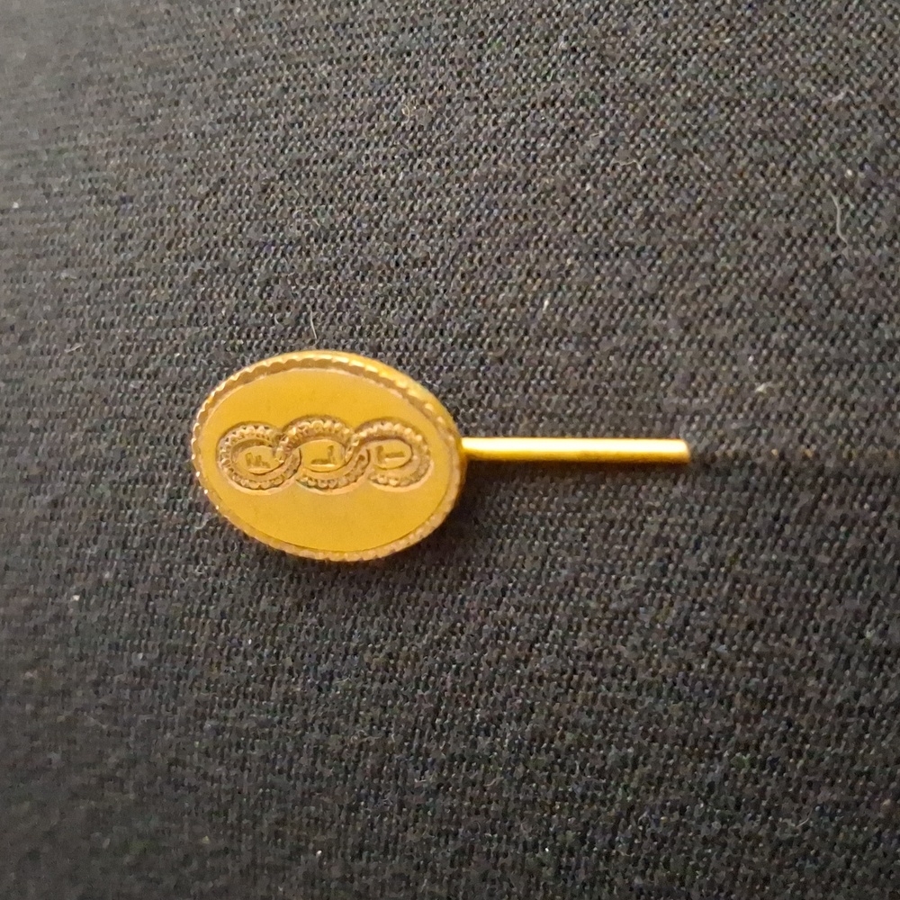 Vintage 1/20 12K Gold Filled Stick Pin | Art Deco Lapel Hat Pin